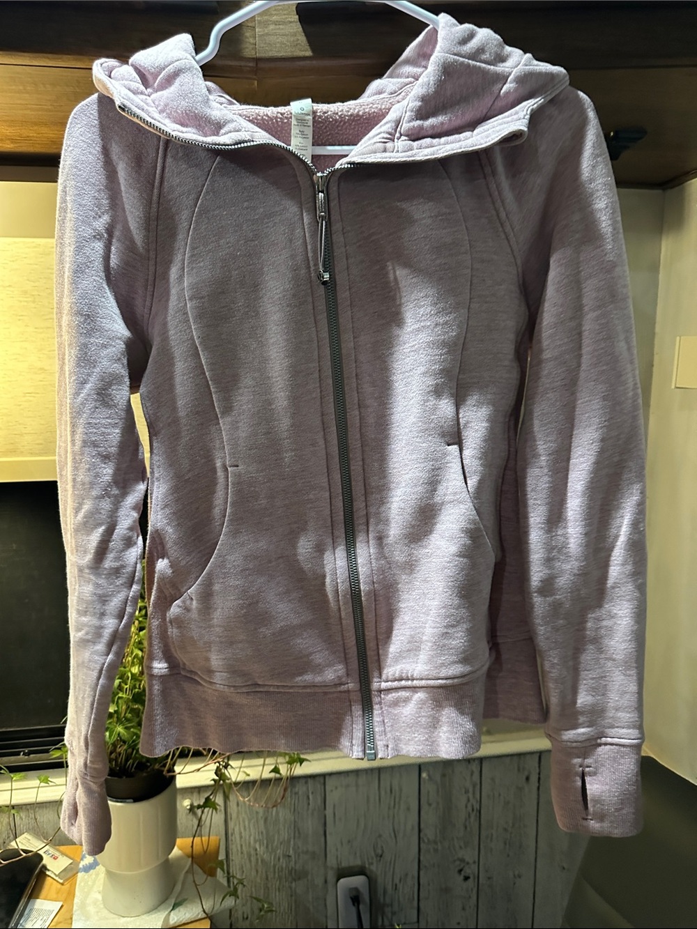 Pink / lavender color Zip-Up Hooded Jacket - Women's size 6 but fits like a 4